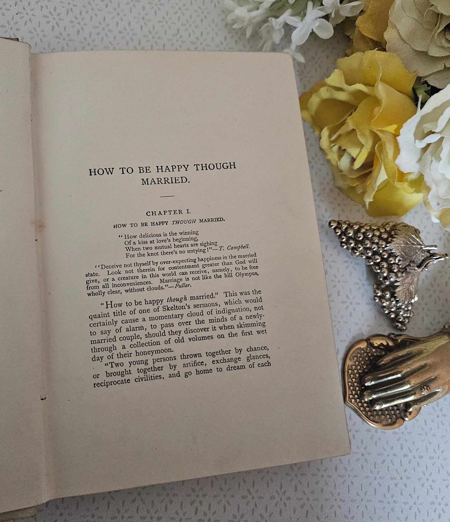 1898 How To Be Happy Though Married - A Handbook to Marriage / Antique Book