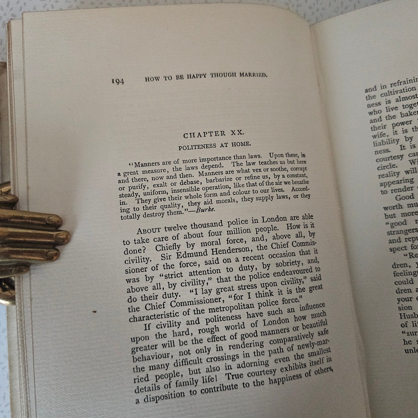 1898 How To Be Happy Though Married - A Handbook to Marriage / Antique Book