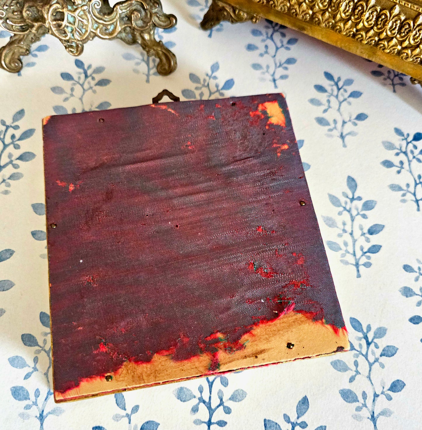 Victorian Revival Portrait Miniature in Ornate Frame