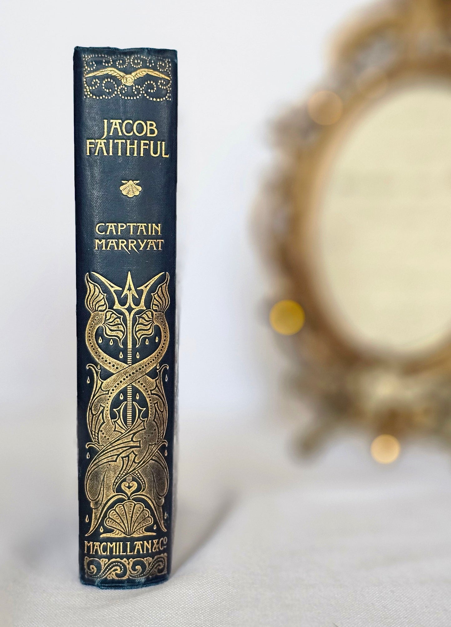 1895 "Jacob Faithful" Antique Book: Turbayne Covers, Illustrated, Presentation Copy