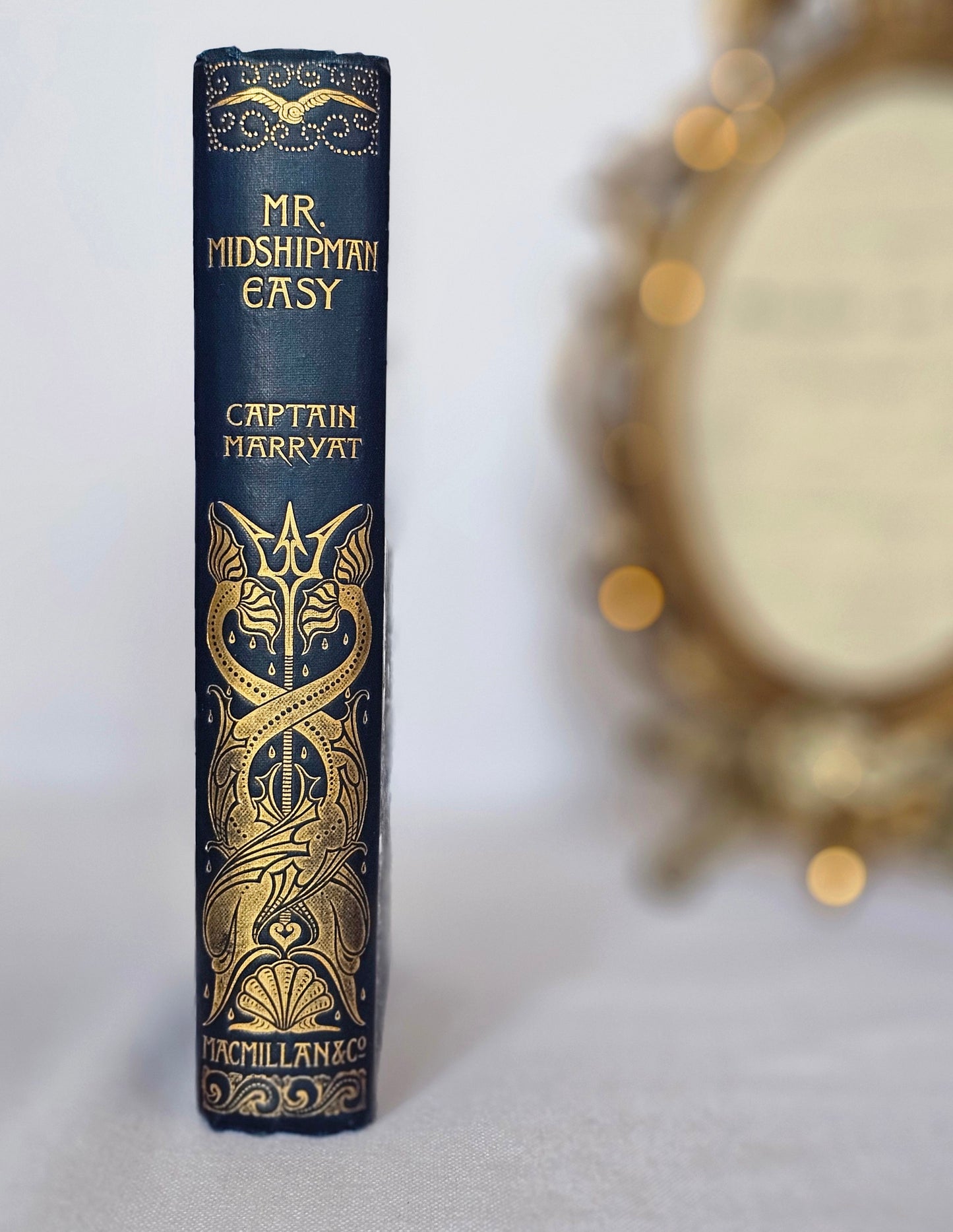 1896 "Mr Midshipman Easy" Antique Book: Turbayne Covers, Illustrated