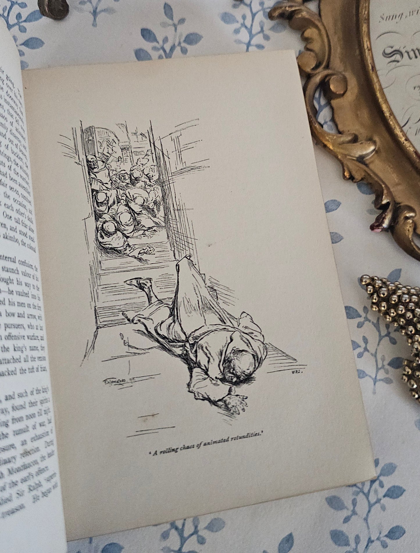 1895 Maid Marian and Crotchet Castle by Thomas Love Peacock: Antique Turbayne Covers, Illustrated