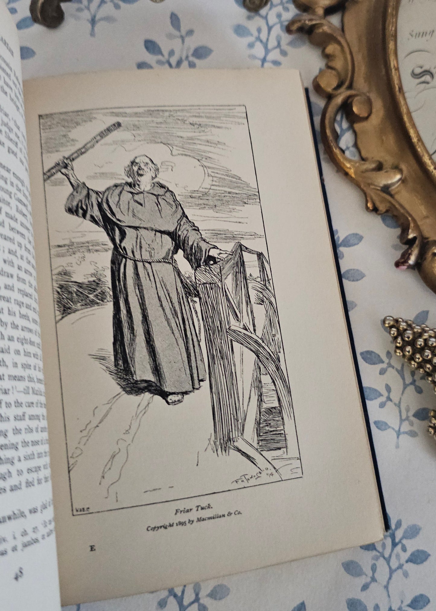 1895 Maid Marian and Crotchet Castle by Thomas Love Peacock: Antique Turbayne Covers, Illustrated