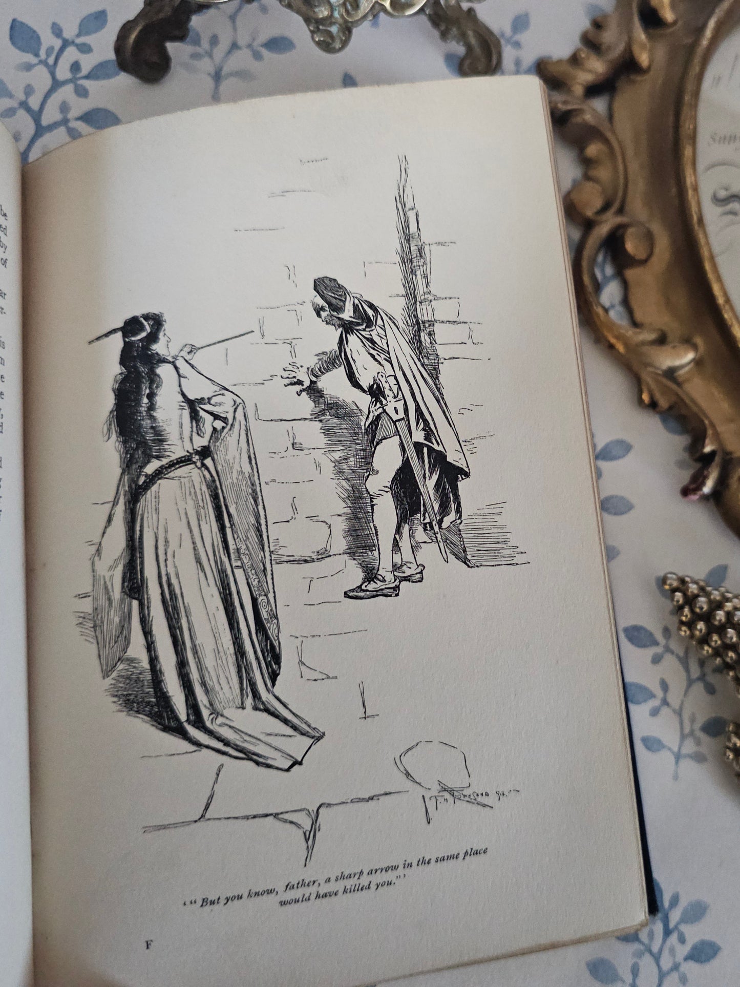 1895 Maid Marian and Crotchet Castle by Thomas Love Peacock: Antique Turbayne Covers, Illustrated