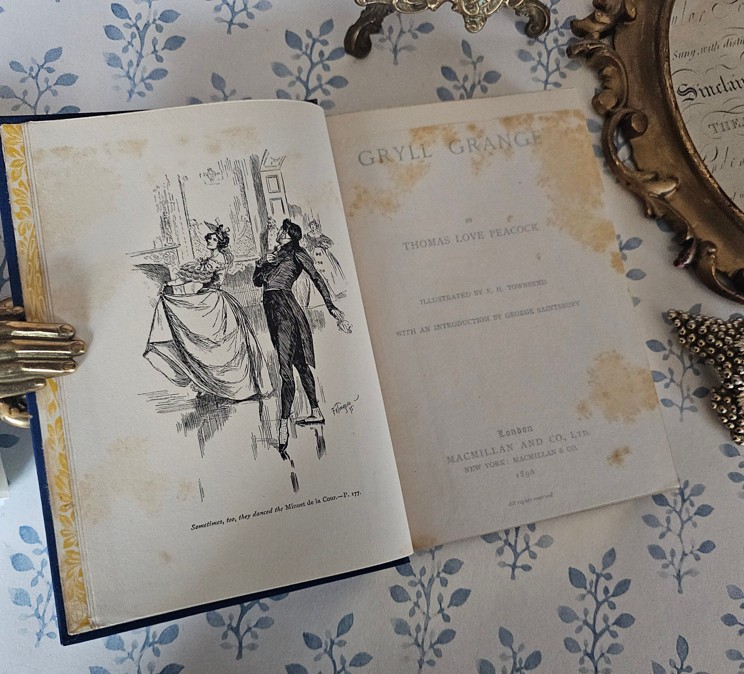 1896 "Gryll Grange" by Thomas Love Peacock: Antique Turbayne Covers, Illustrated