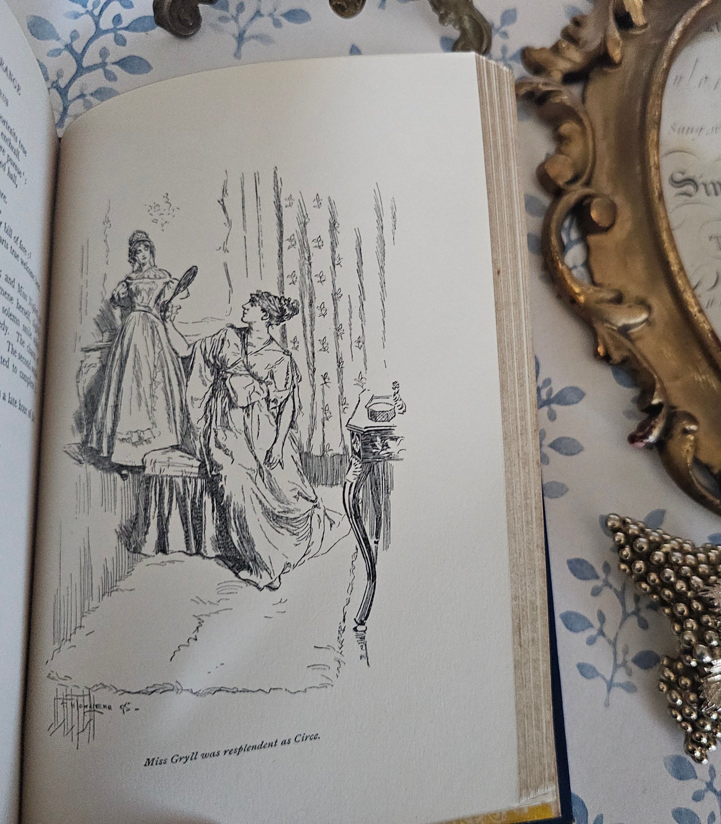 1896 "Gryll Grange" by Thomas Love Peacock: Antique Turbayne Covers, Illustrated