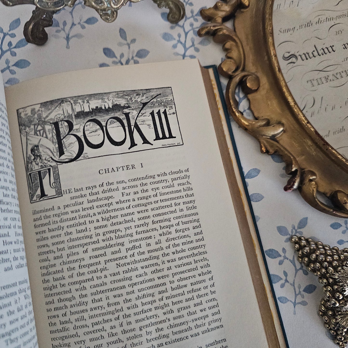 1895 "Sybil" by Benjamin Disraeli: Antique Turbayne Covers, Illustrated