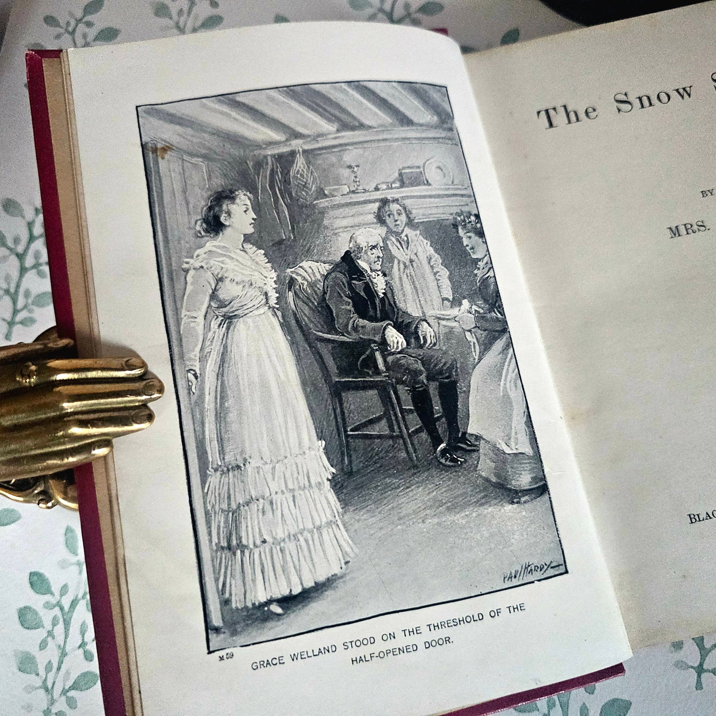 1898 Antique Christmas Book: The Snow Storm by Mrs Gore