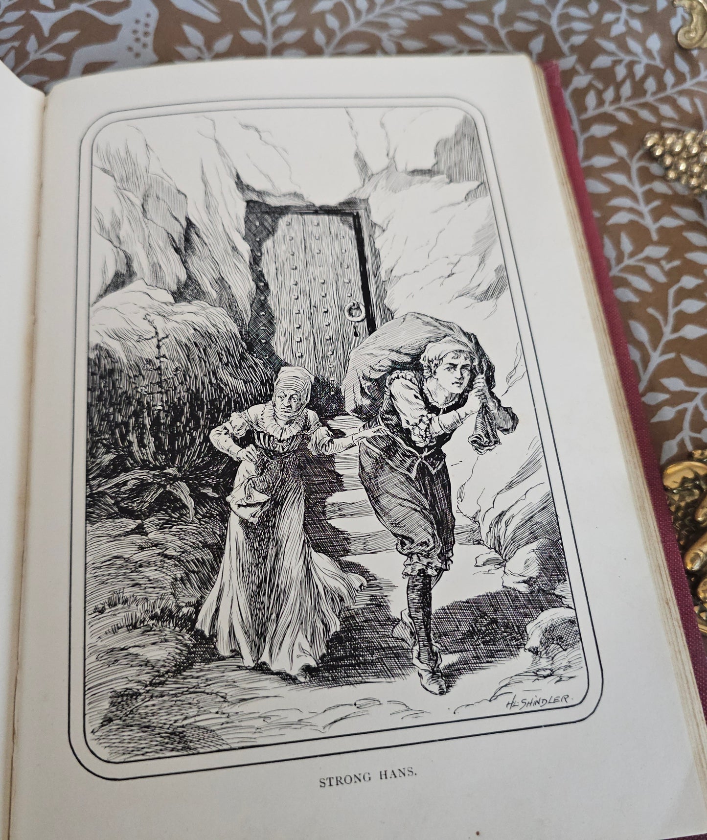 1880s Fairy Tales & Household Stories by Hans Andersen / Antique Illustrated Decorative Book