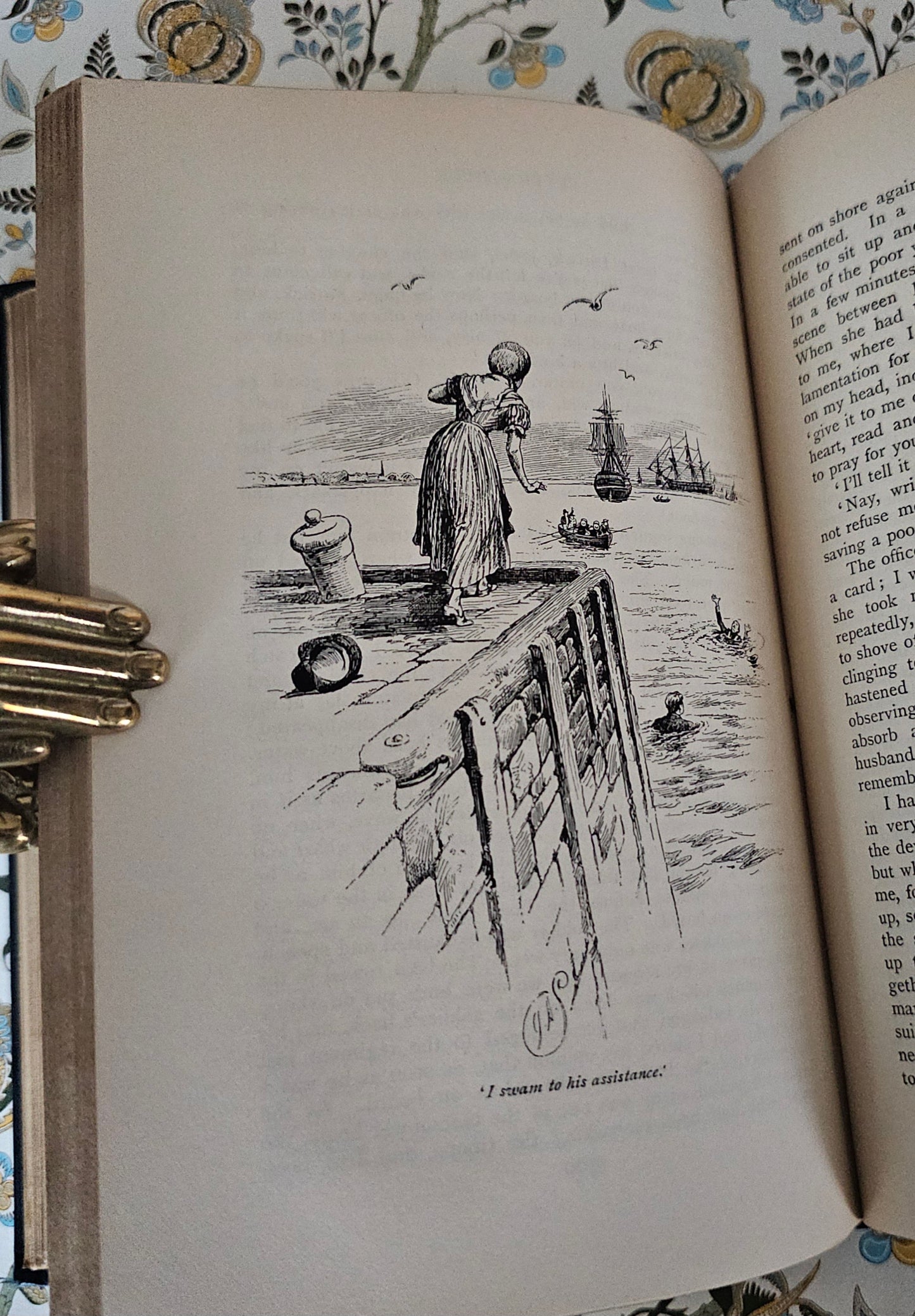 1895 "Peter Simple" Antique Book: Turbayne Covers, Illustrated