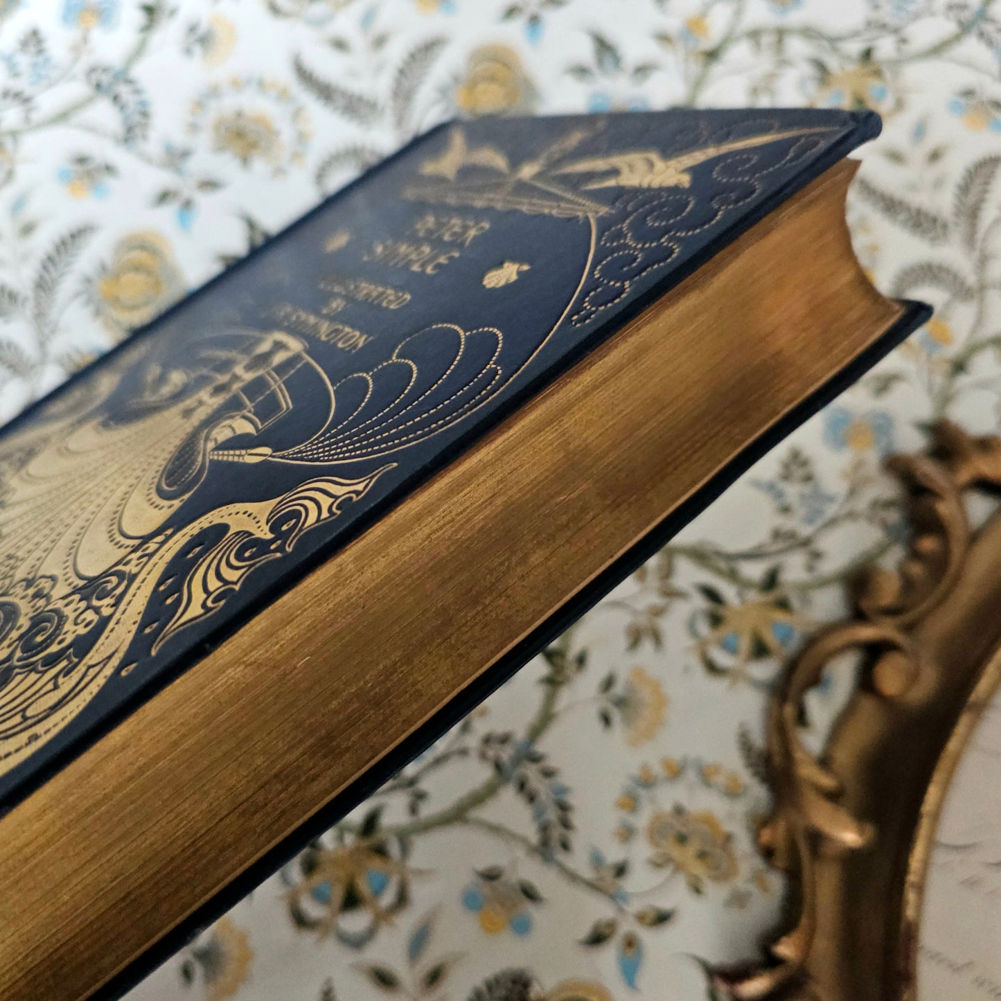 1895 "Peter Simple" Antique Book: Turbayne Covers, Illustrated