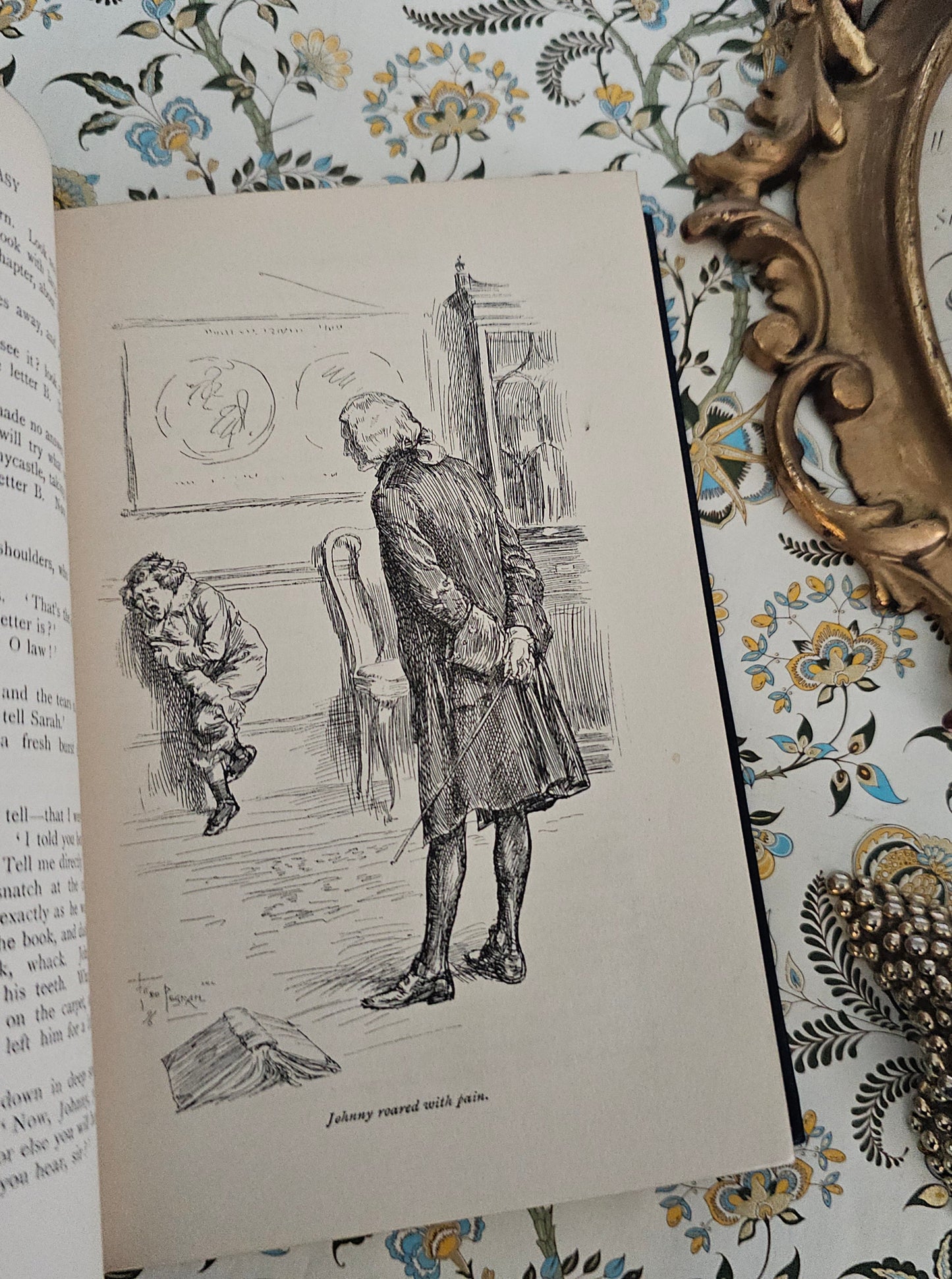 1896 "Mr Midshipman Easy" Antique Book: Turbayne Covers, Illustrated