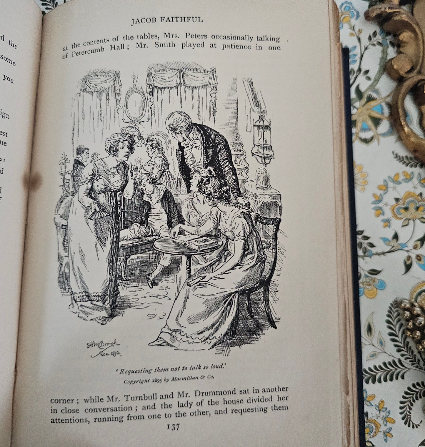 1895 "Jacob Faithful" Antique Book: Turbayne Covers, Illustrated, Presentation Copy