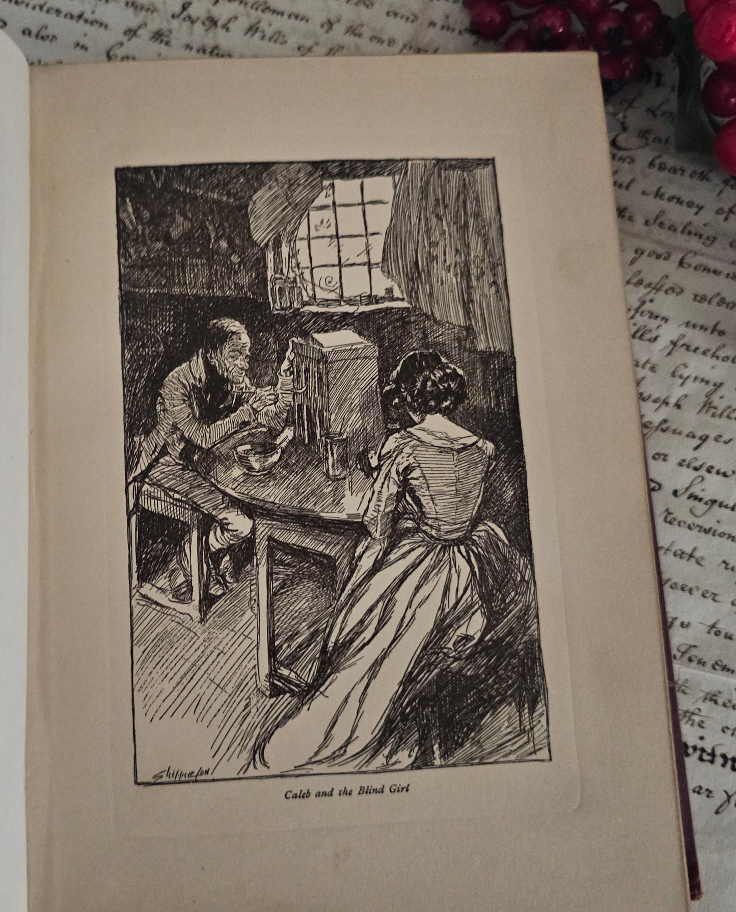 1904 Christmas Books by Charles Dickens: Art Nouveau Decorated Boards, Illustrated