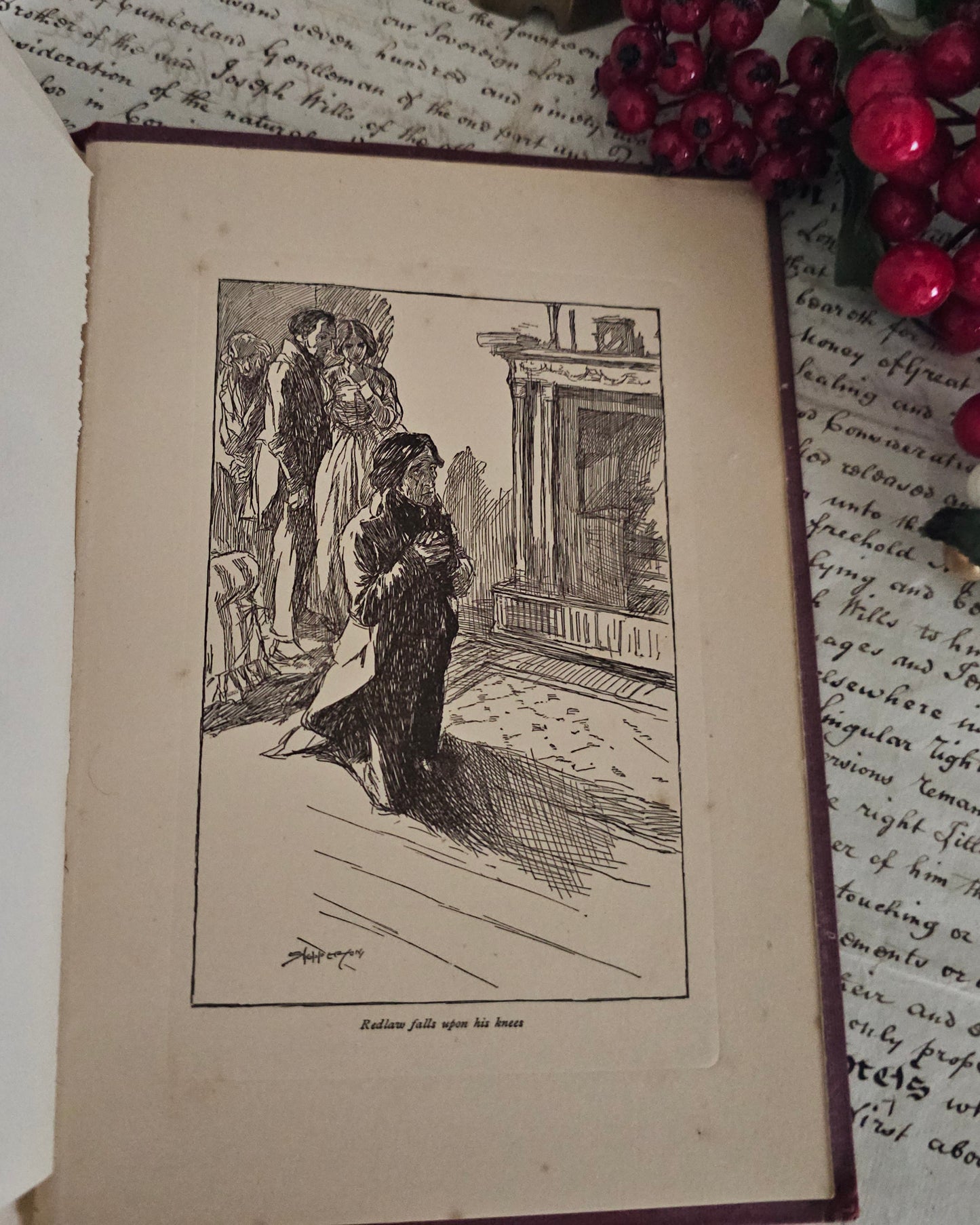 1904 Christmas Books by Charles Dickens: Art Nouveau Decorated Boards, Illustrated