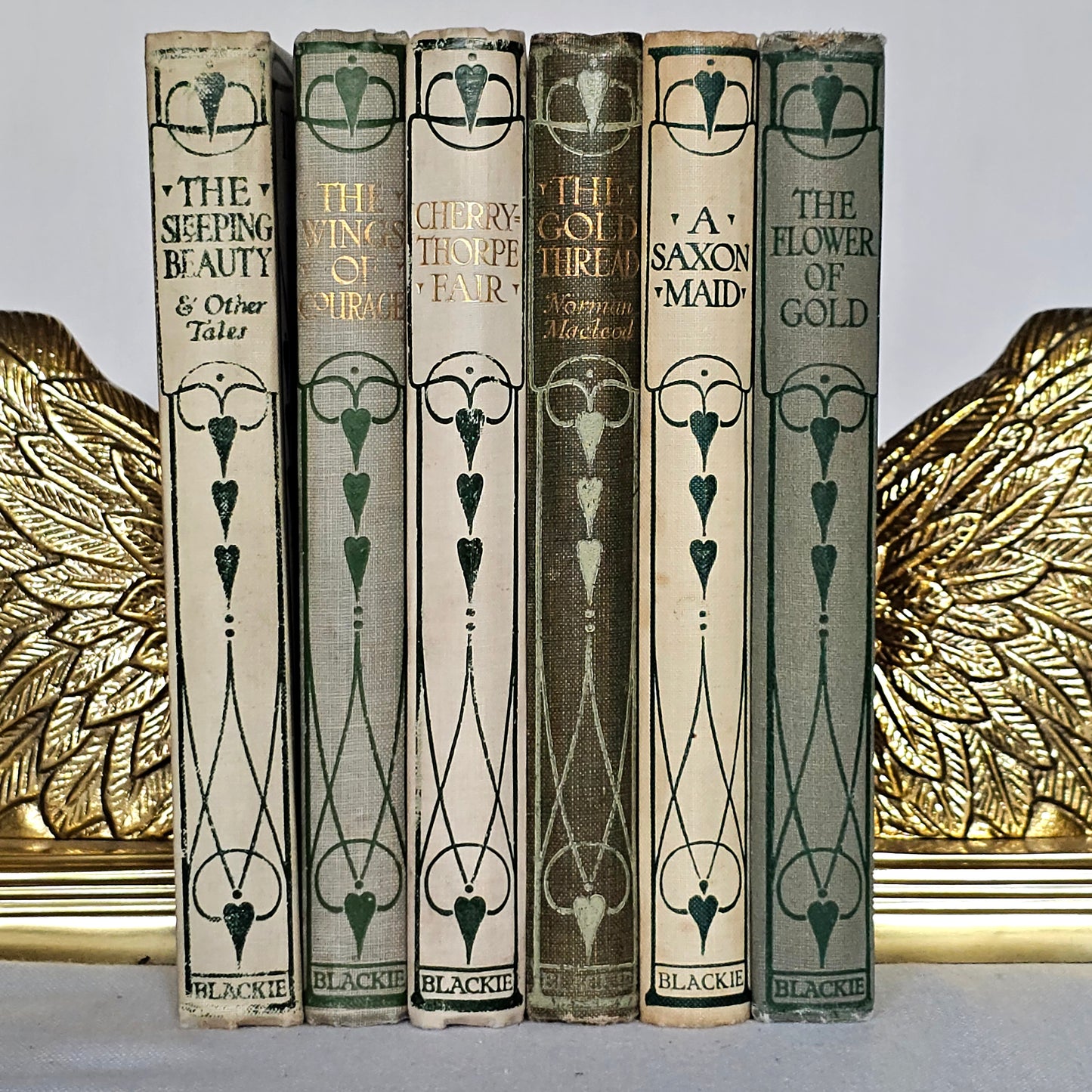 1910s Antique Book Set - Fairy Tales and Stories - Colour Illustrations - Six Books