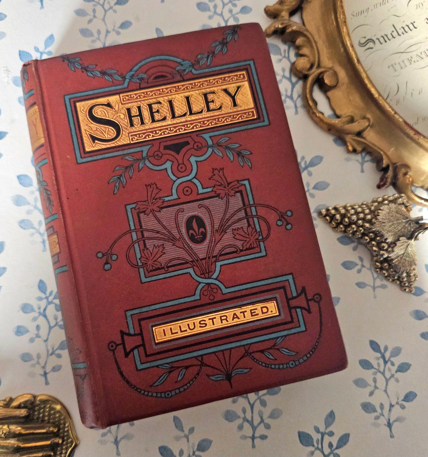 Victorian Illustrated Poetry Book: Shelley's Poetical Works, 1880s Routledge Edition