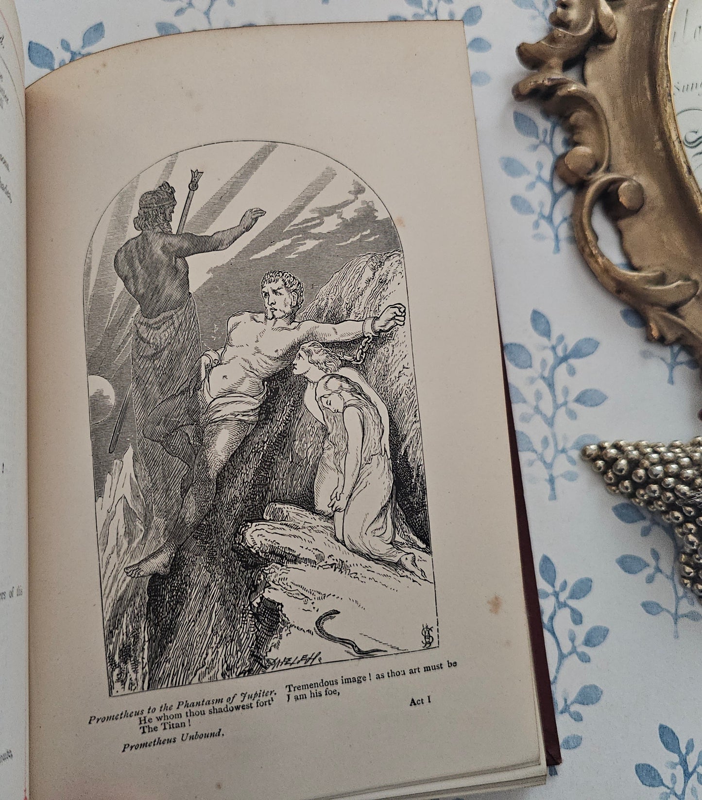 Victorian Illustrated Poetry Book: Shelley's Poetical Works, 1880s Routledge Edition