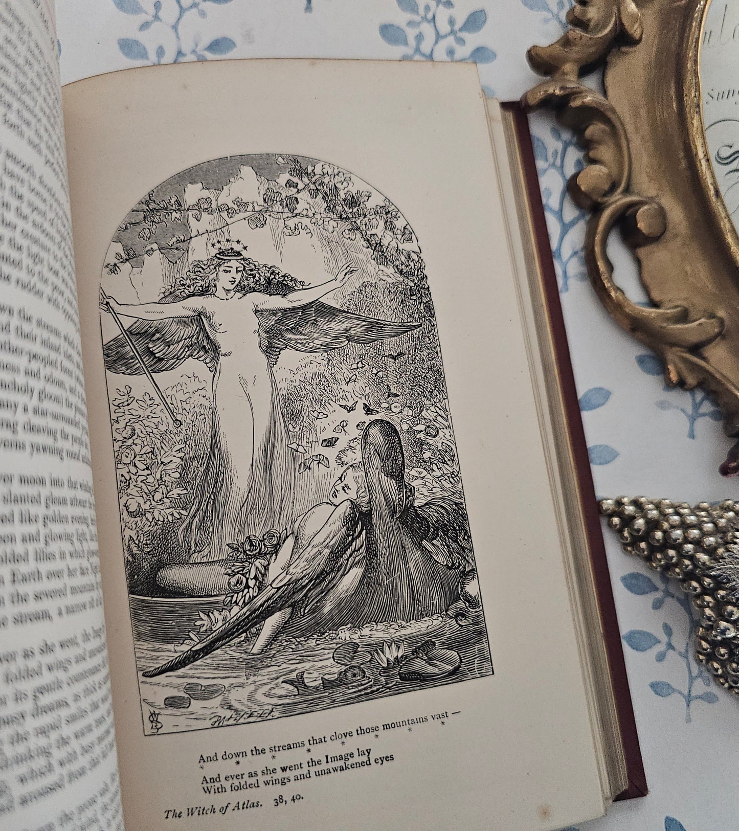 Victorian Illustrated Poetry Book: Shelley's Poetical Works, 1880s Routledge Edition