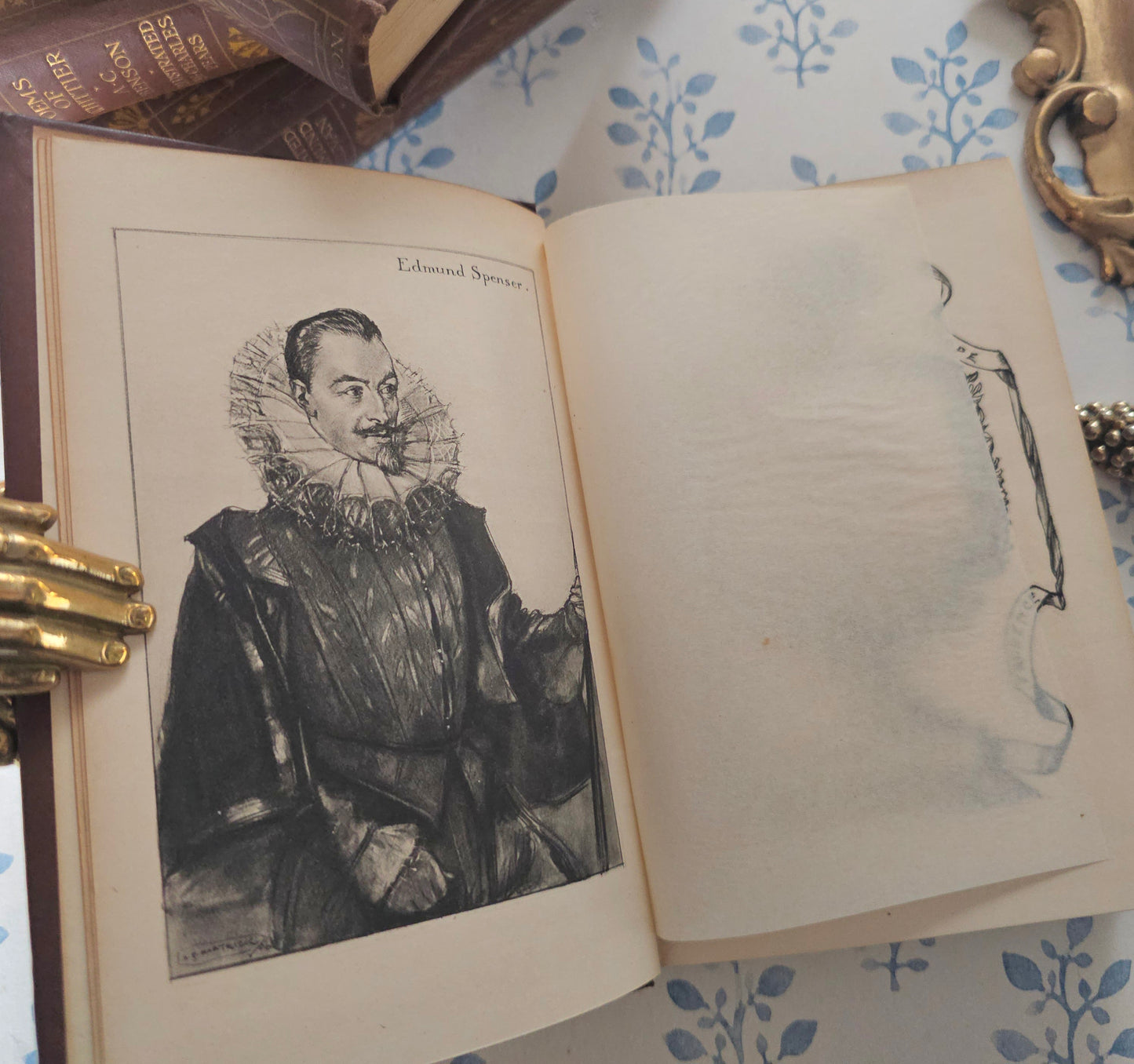 1906 Antique Poetry Collection in Eight Volumes : Illustrated