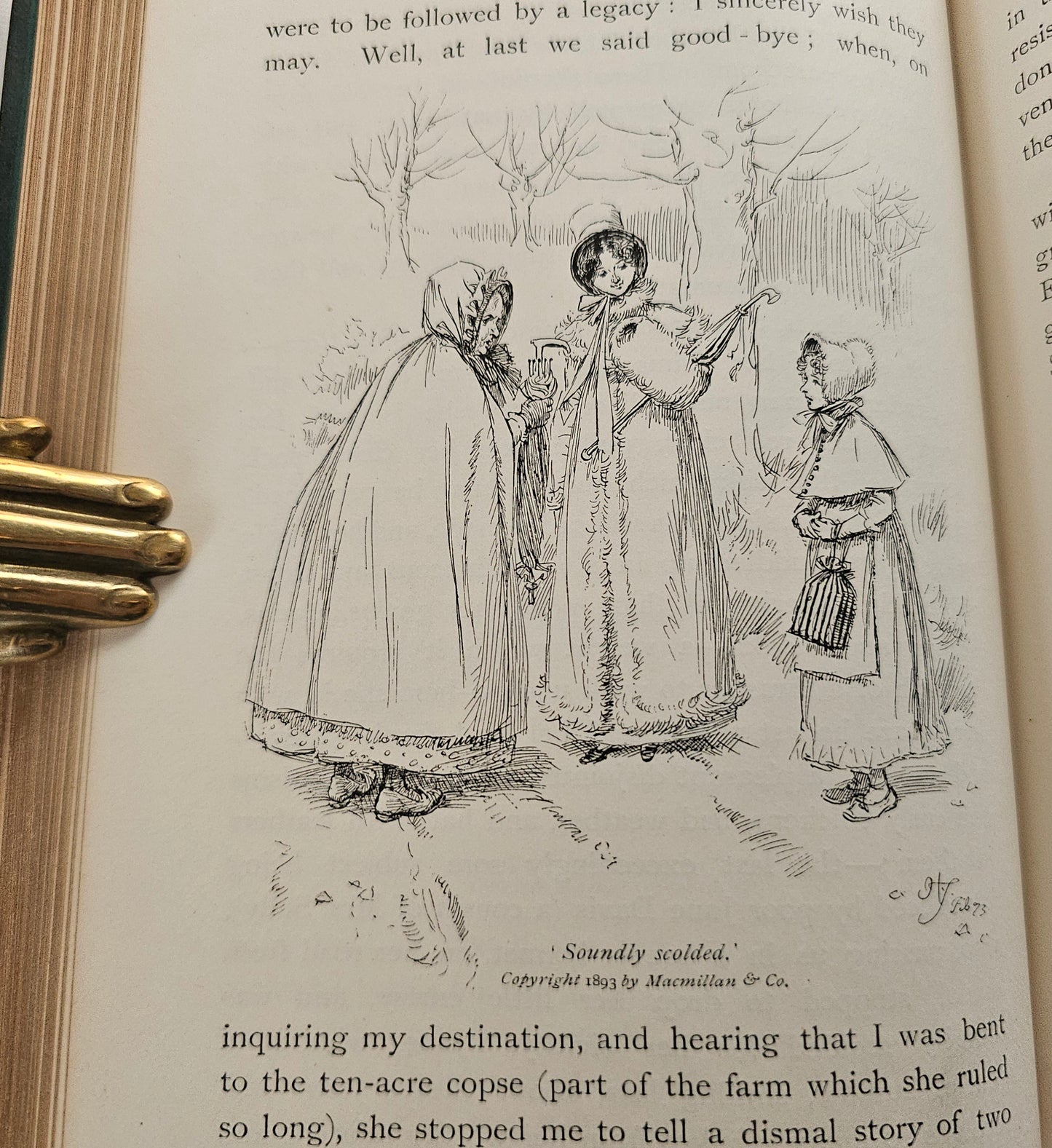 1893 Our Village by Miss Mitford: Illustrated Antique Edition
