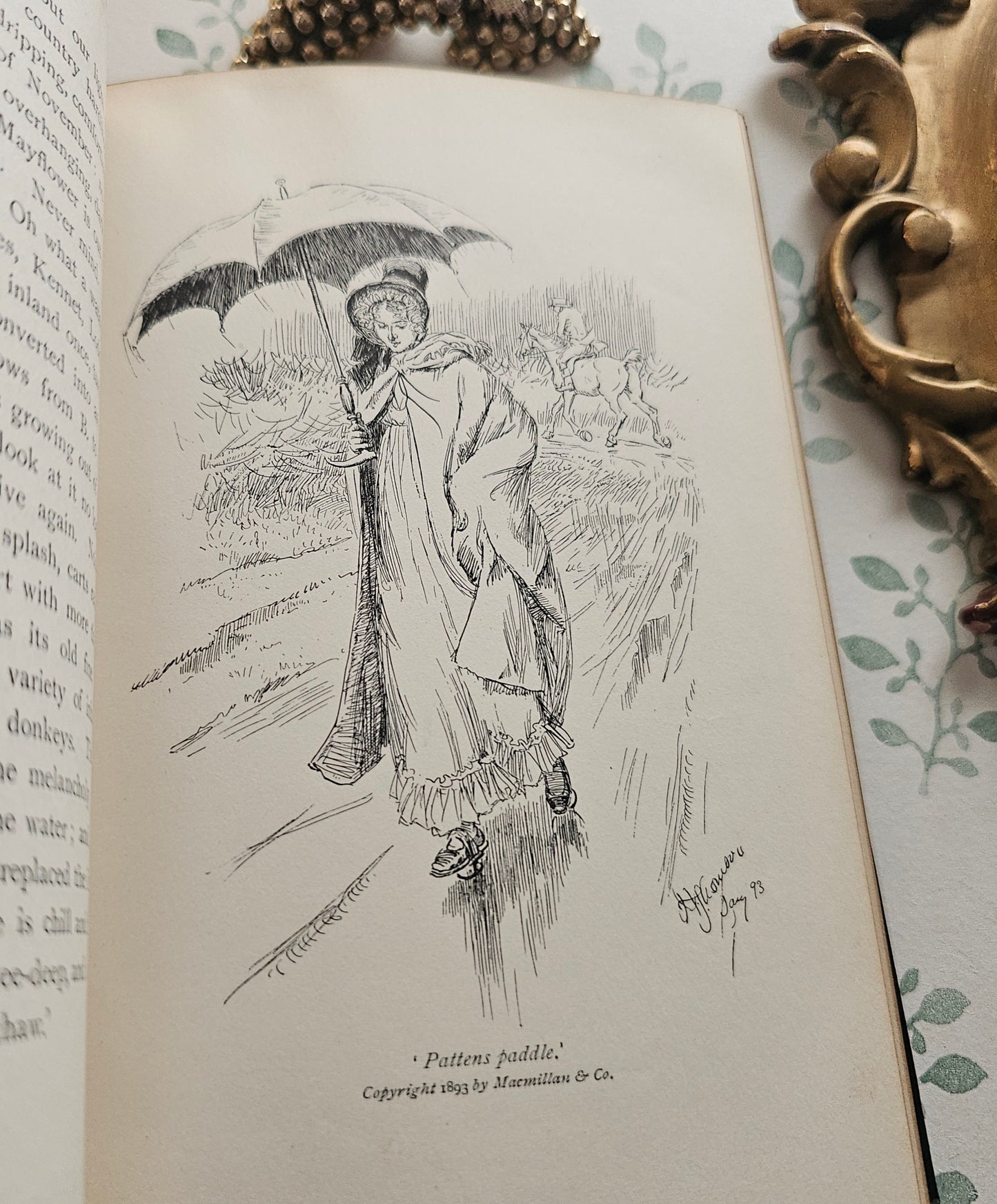 1893 Our Village by Miss Mitford: Illustrated Antique Edition