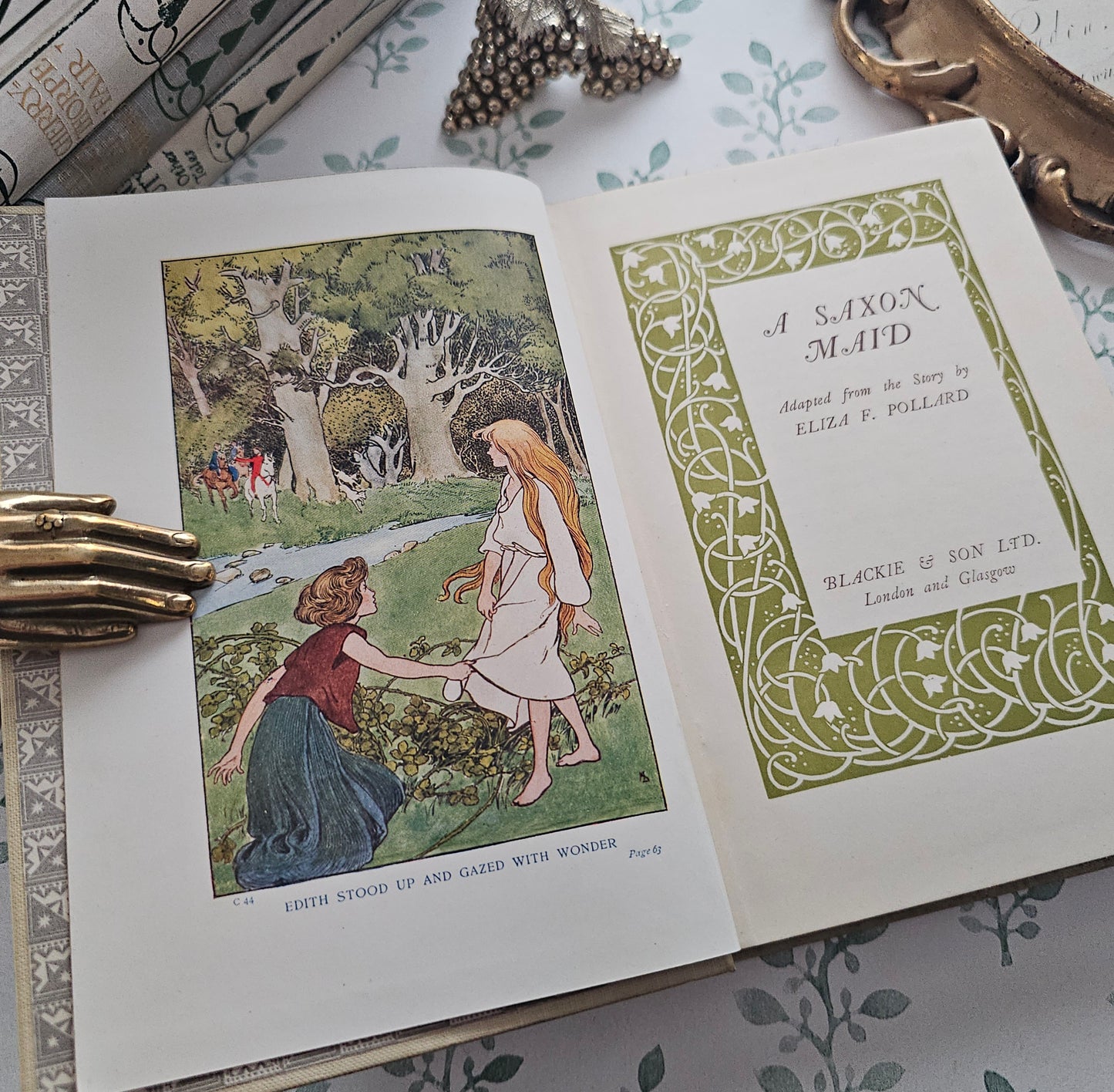 1910s Antique Book Set - Fairy Tales and Stories - Colour Illustrations - Six Books