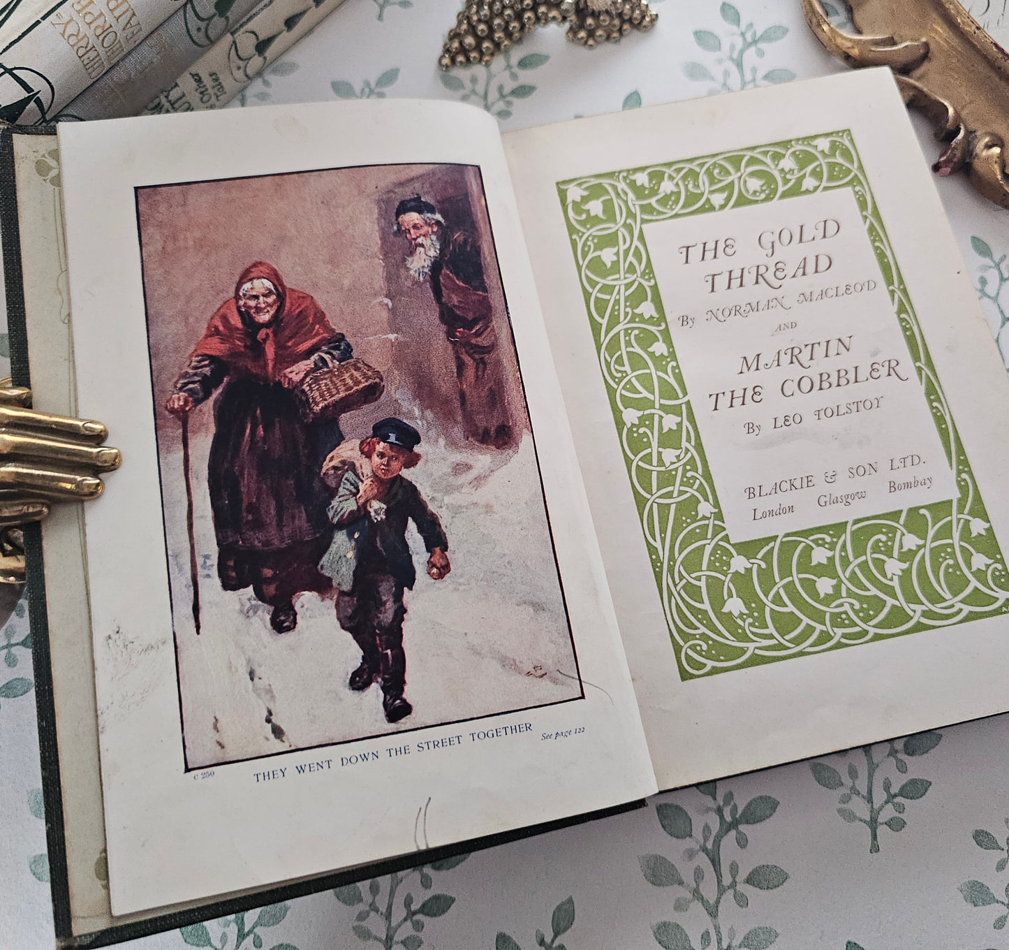 1910s Antique Book Set - Fairy Tales and Stories - Colour Illustrations - Six Books