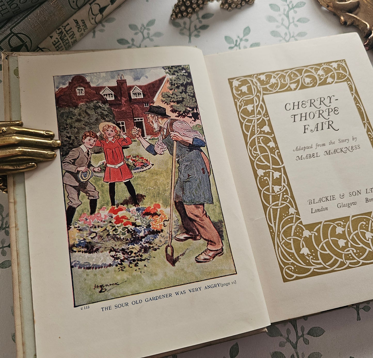 1910s Antique Book Set - Fairy Tales and Stories - Colour Illustrations - Six Books