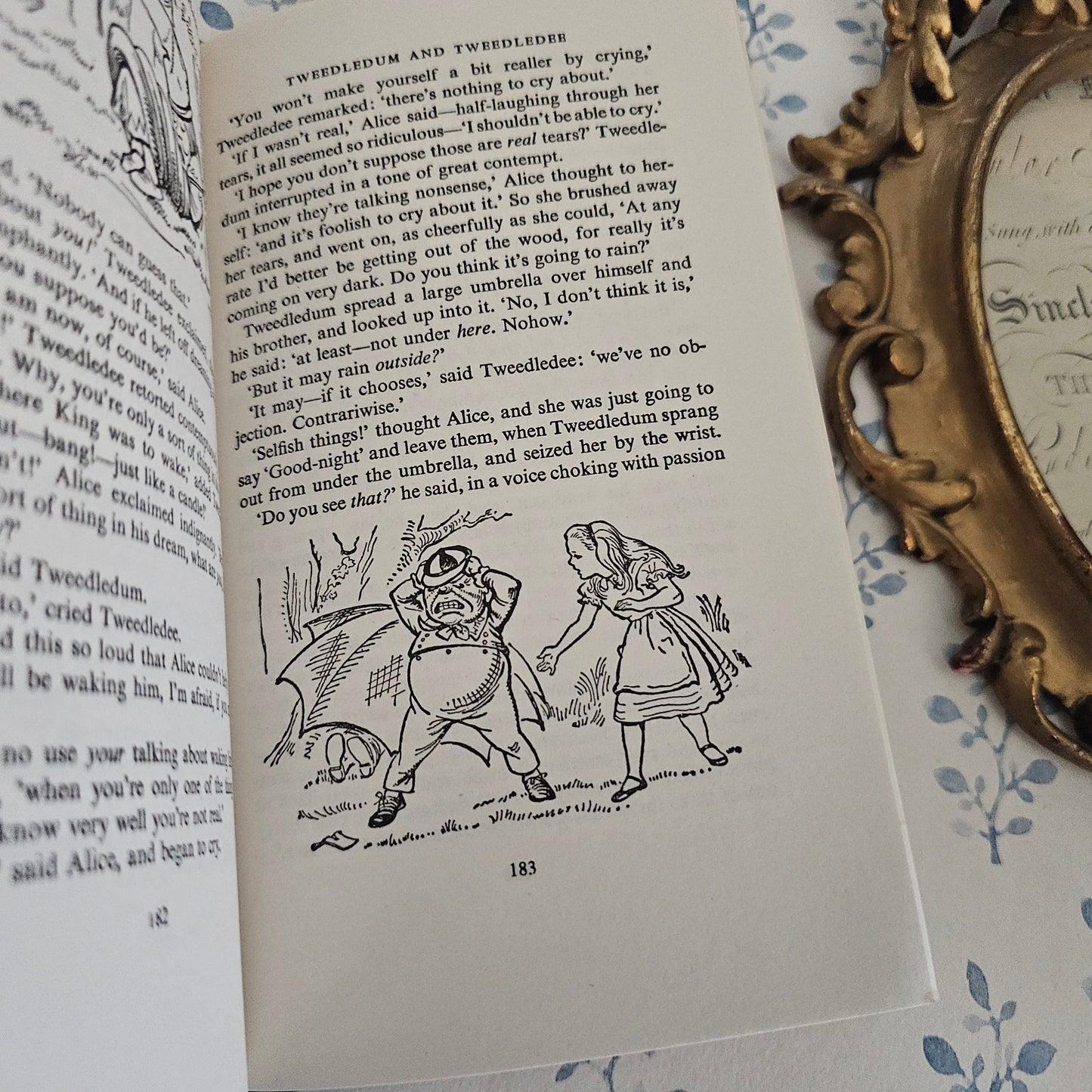 1970s Alice in Wonderland plus Through the Looking-Glass by Lewis Carroll - Illustrated Vintage Book