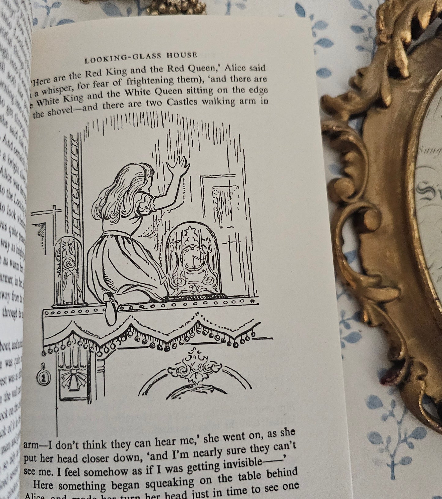 1970s Alice in Wonderland plus Through the Looking-Glass by Lewis Carroll - Illustrated Vintage Book