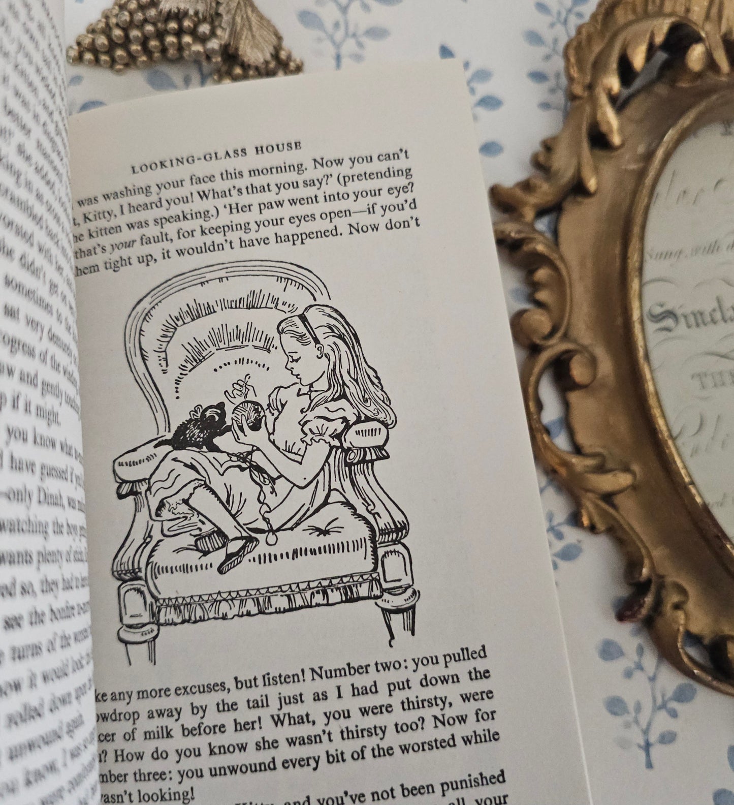 1970s Alice in Wonderland plus Through the Looking-Glass by Lewis Carroll - Illustrated Vintage Book