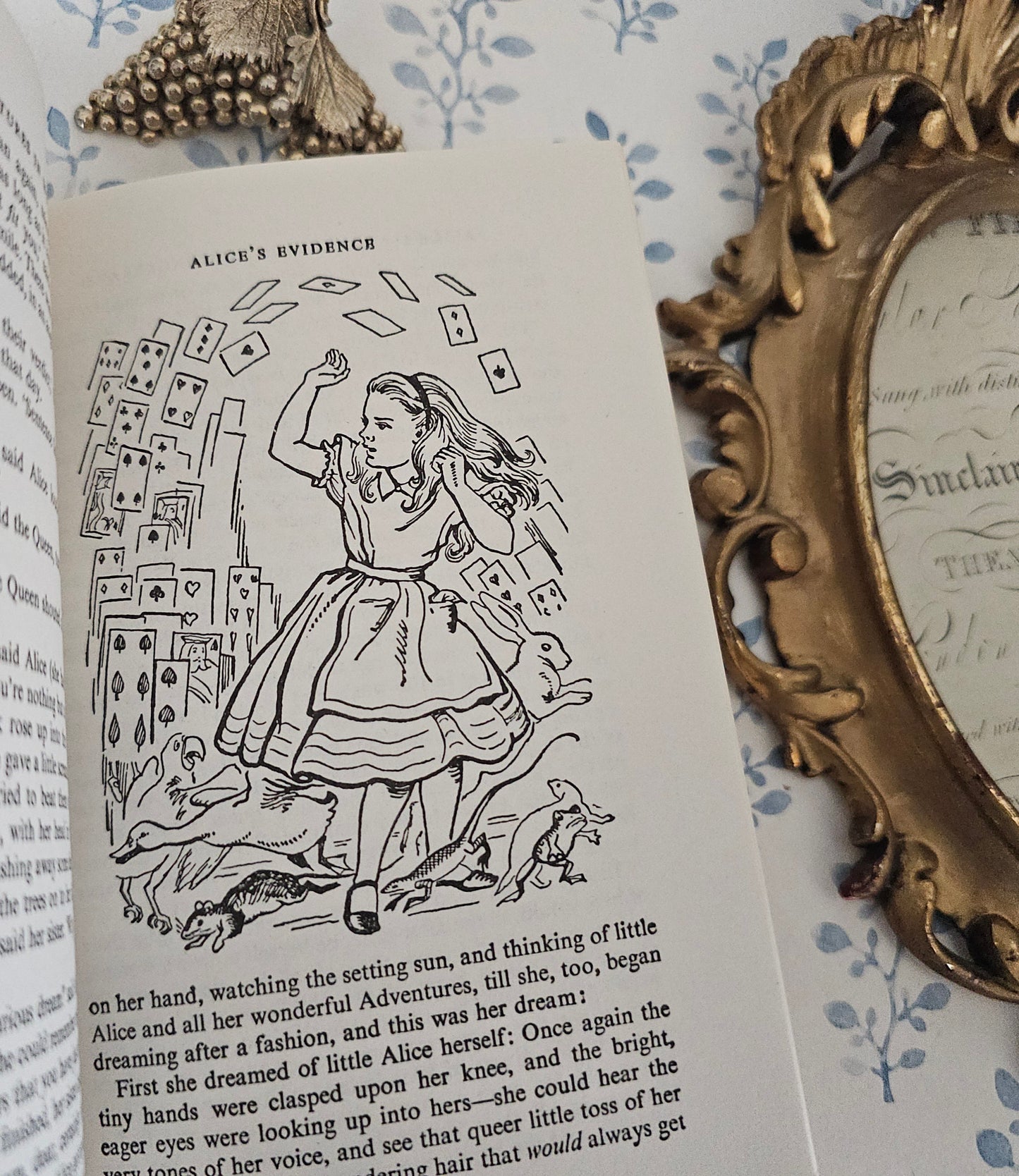 1970s Alice in Wonderland plus Through the Looking-Glass by Lewis Carroll - Illustrated Vintage Book