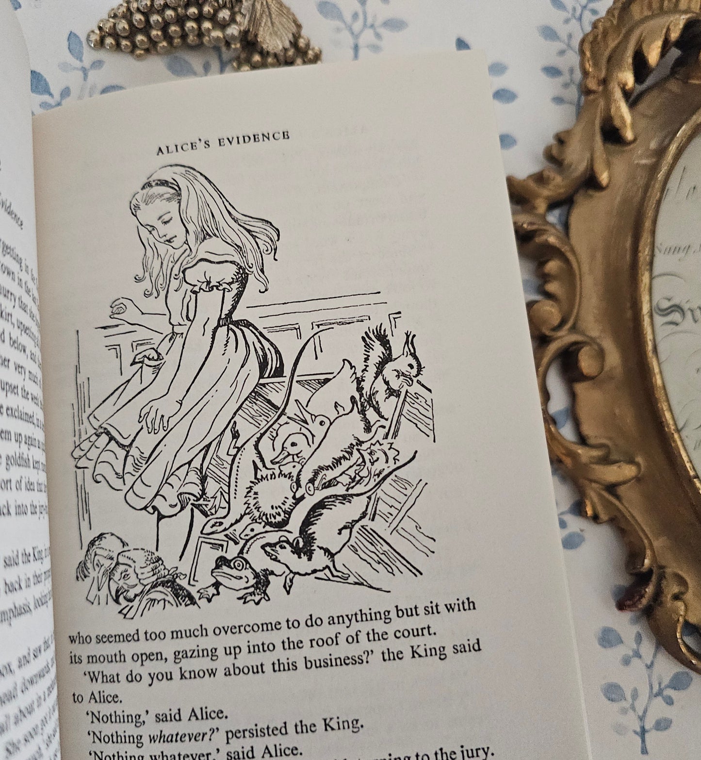 1970s Alice in Wonderland plus Through the Looking-Glass by Lewis Carroll - Illustrated Vintage Book
