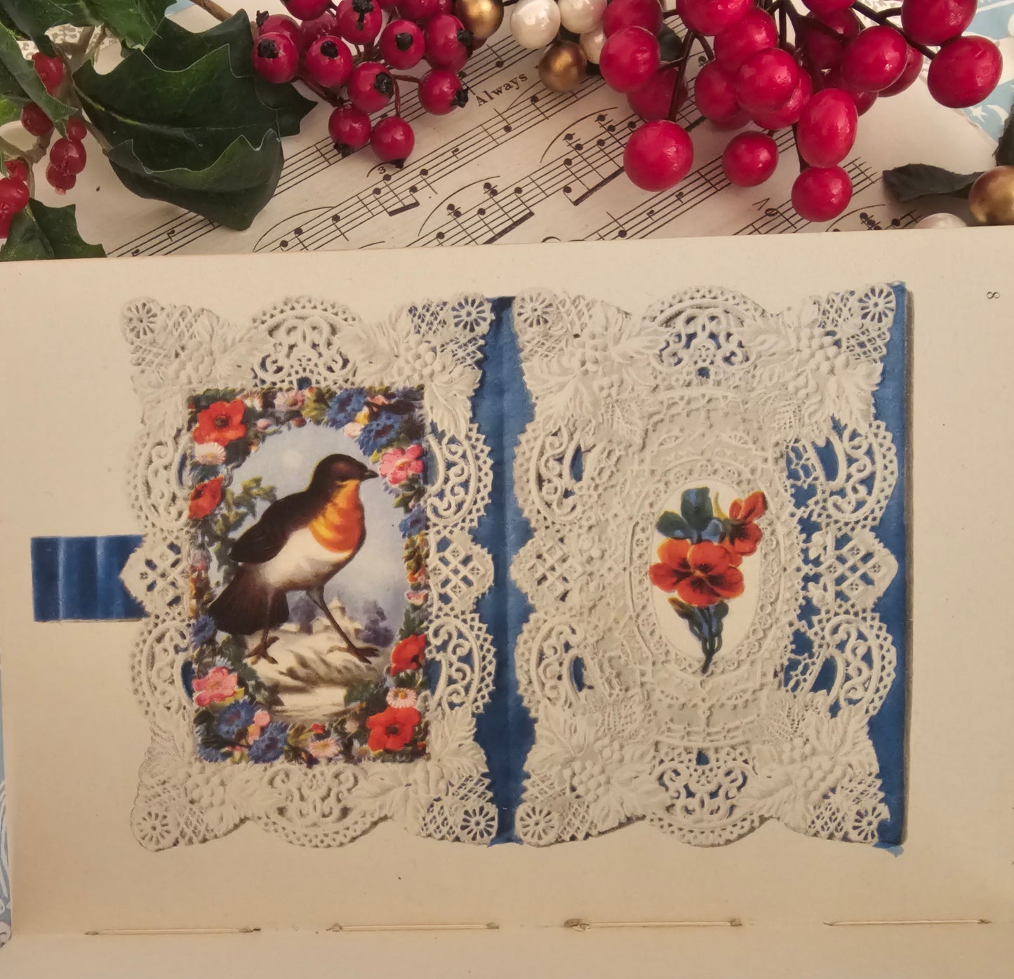 1947 Compliments of the Season - History of the Christmas Card, Vintage Illustrated Book