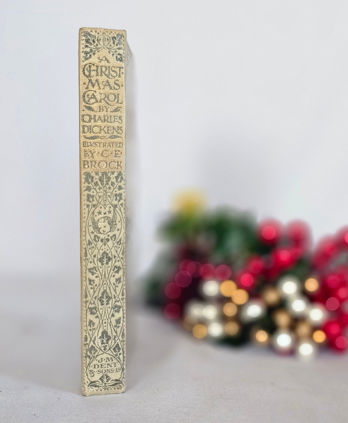 1913 A Christmas Carol - CE Brock Illustrations, JM Dent London - Antique Christmas Book