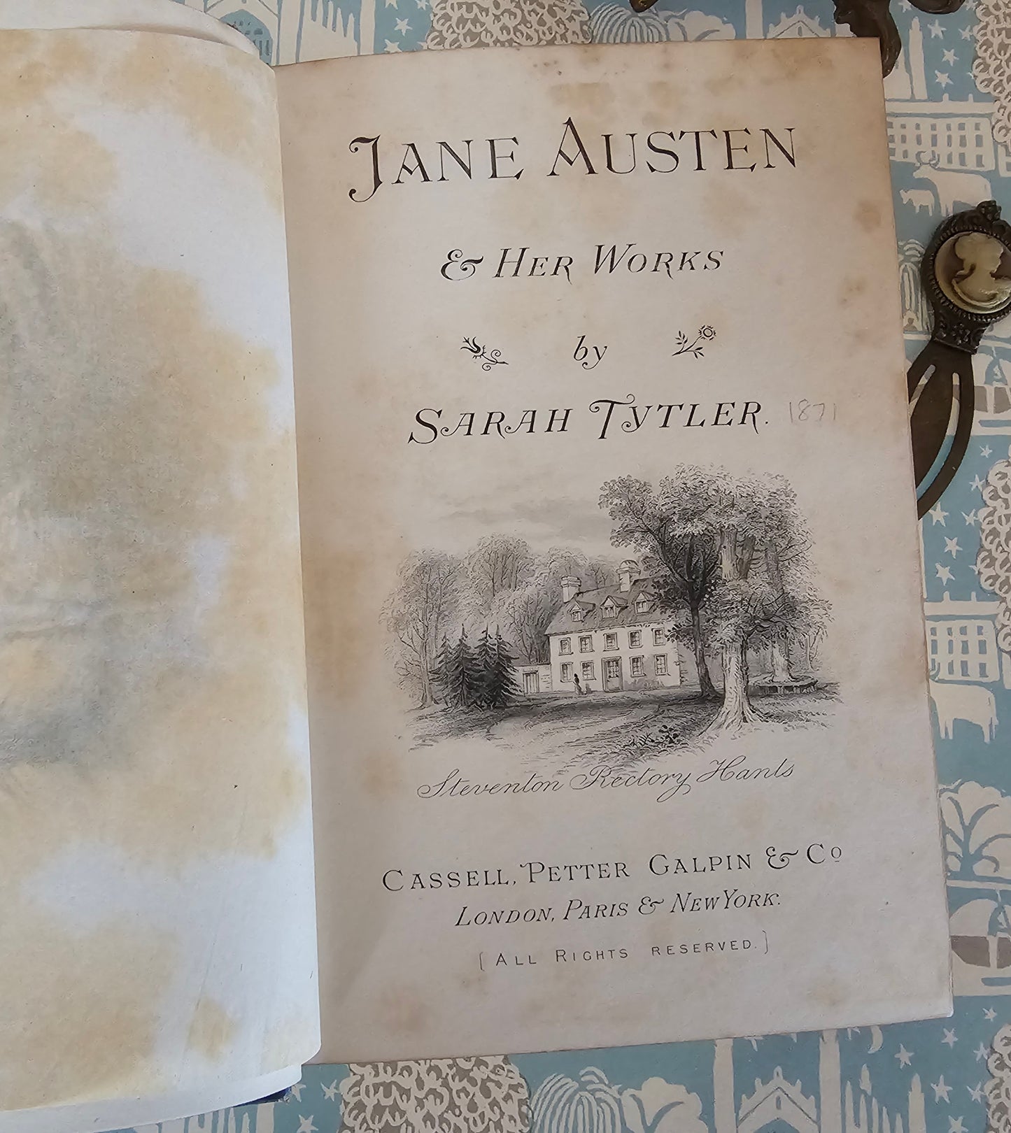 1880 Jane Austen and Her Works by Sarah Tytler / Scarce, Important Early Biography