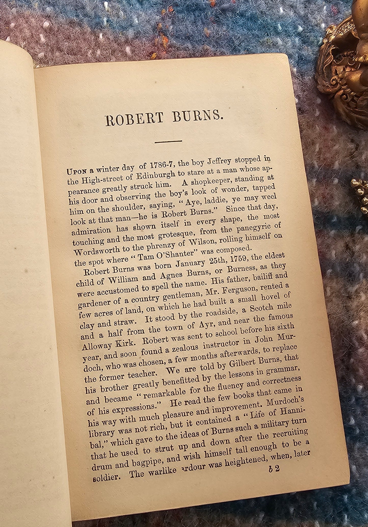 1869 The Poetical Works of Robert Burns - Antique Book in a Fine Binding - Illustrated
