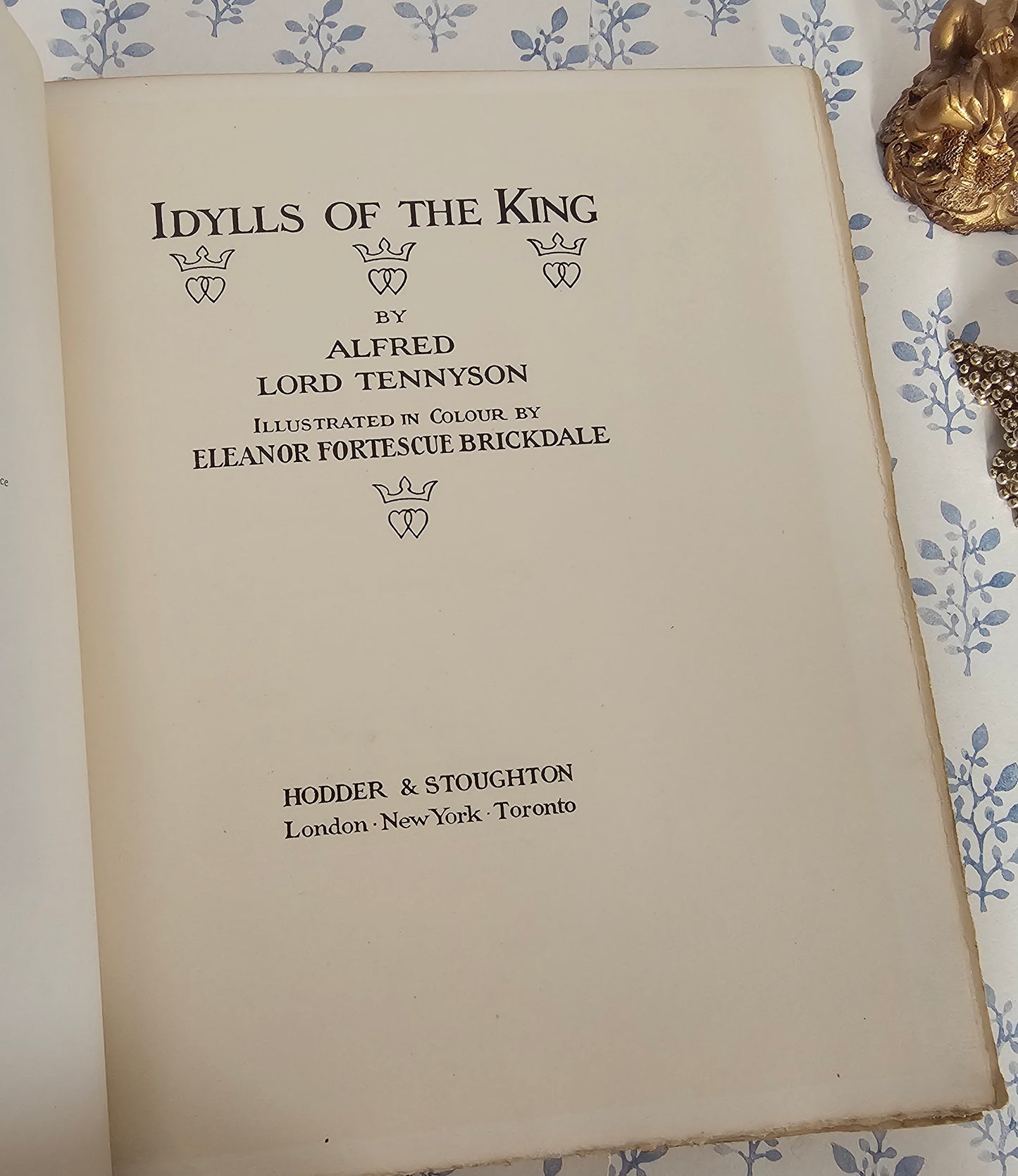 1911 Idylls of the King, Vellum Edition de Luxe, Eleanor Fortescue Brickdale Illustrations