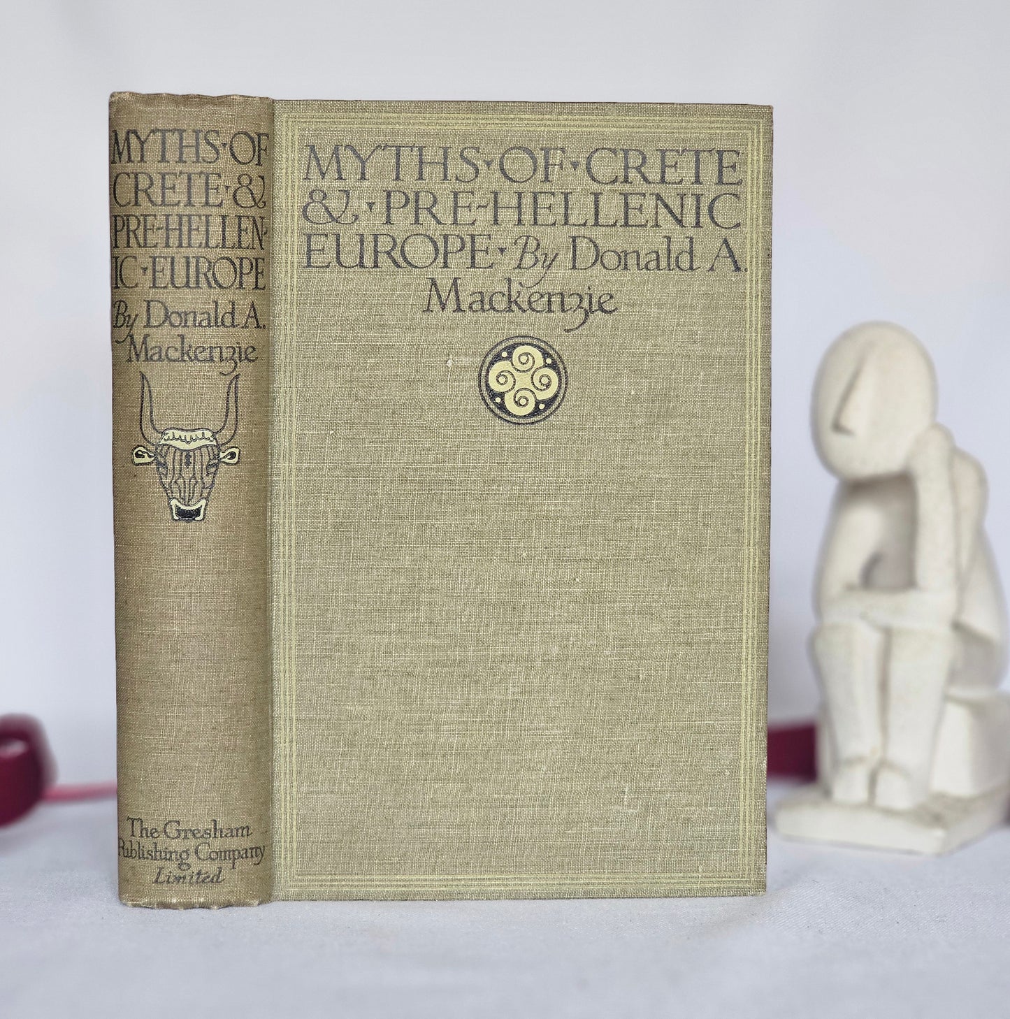 1920 Myths of Crete & Pre-Hellenic Europe by Donald Mackenzie - Illustrated Antique Book