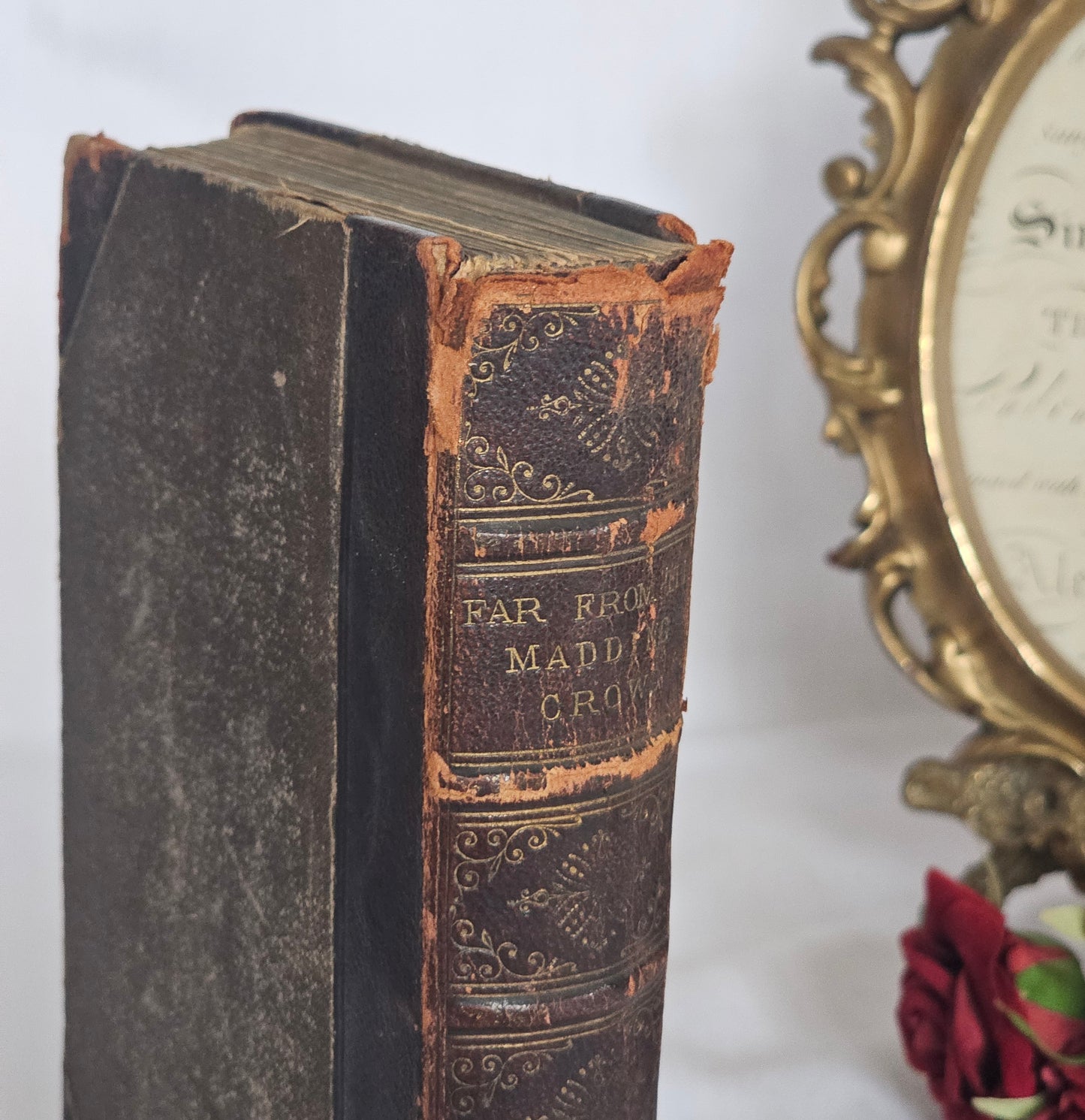 1877 Early Edition of Far From the Madding Crowd by Thomas Hardy : WORN