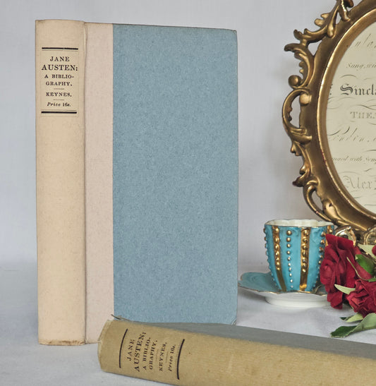 1929 Jane Austen A Bibliography by Geoffrey Keynes / Limited Edition Numbered 424 of 800 Copies