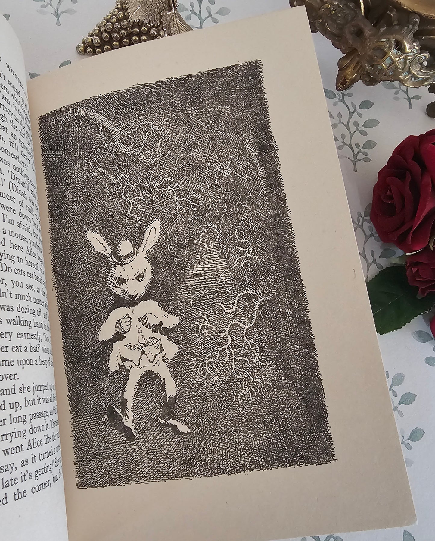 1954 FIRST EDITION Alice's Adventures in Wonderland plus Through the Looking-Glass by Lewis Carroll - Illustrated by Mervyn Peake