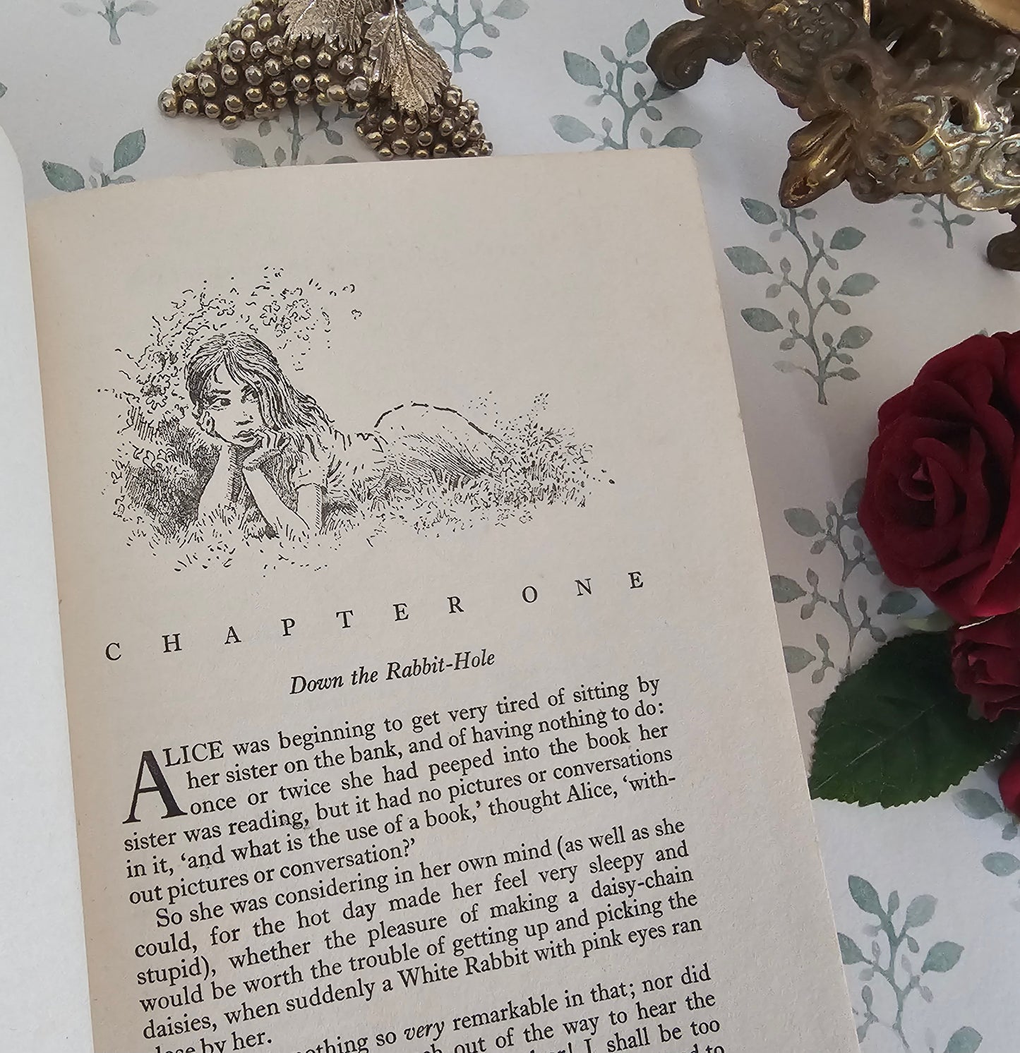 1954 FIRST EDITION Alice's Adventures in Wonderland plus Through the Looking-Glass by Lewis Carroll - Illustrated by Mervyn Peake