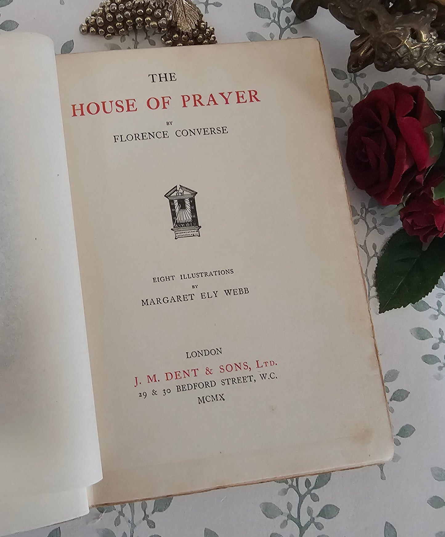 1910 The House of Prayer by Florence Converse - Illustrated Antique Book