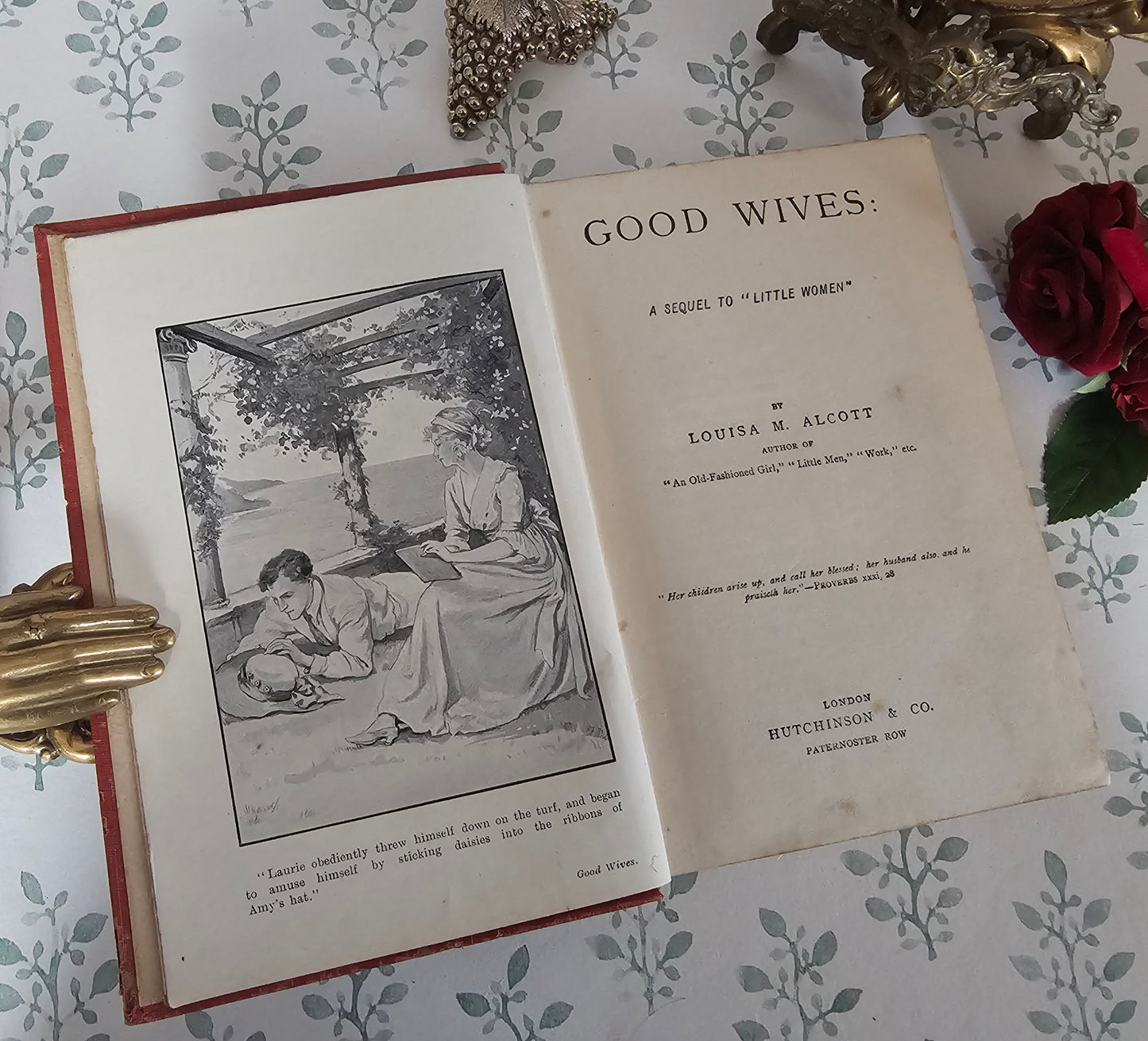 1890 Little Women and Good Wives - Antique Two Volume Set