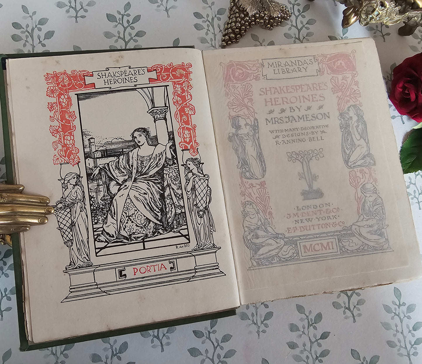 1901 Shakespeare's Heroines by Mrs Jameson / Illustrated by Anning Bell