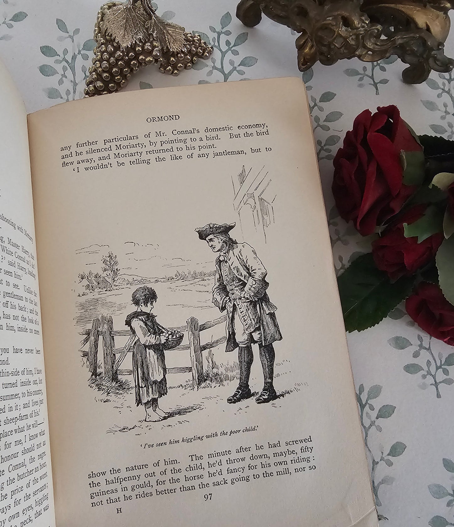 1897 "Ormond - A Tale" by Maria Edgeworth: Antique Turbayne Covers, Illustrated