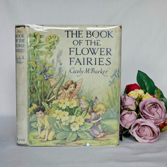 1950 The Book of the Flower Fairies by Cicely Mary Barker - Scarce in Dust Jacket