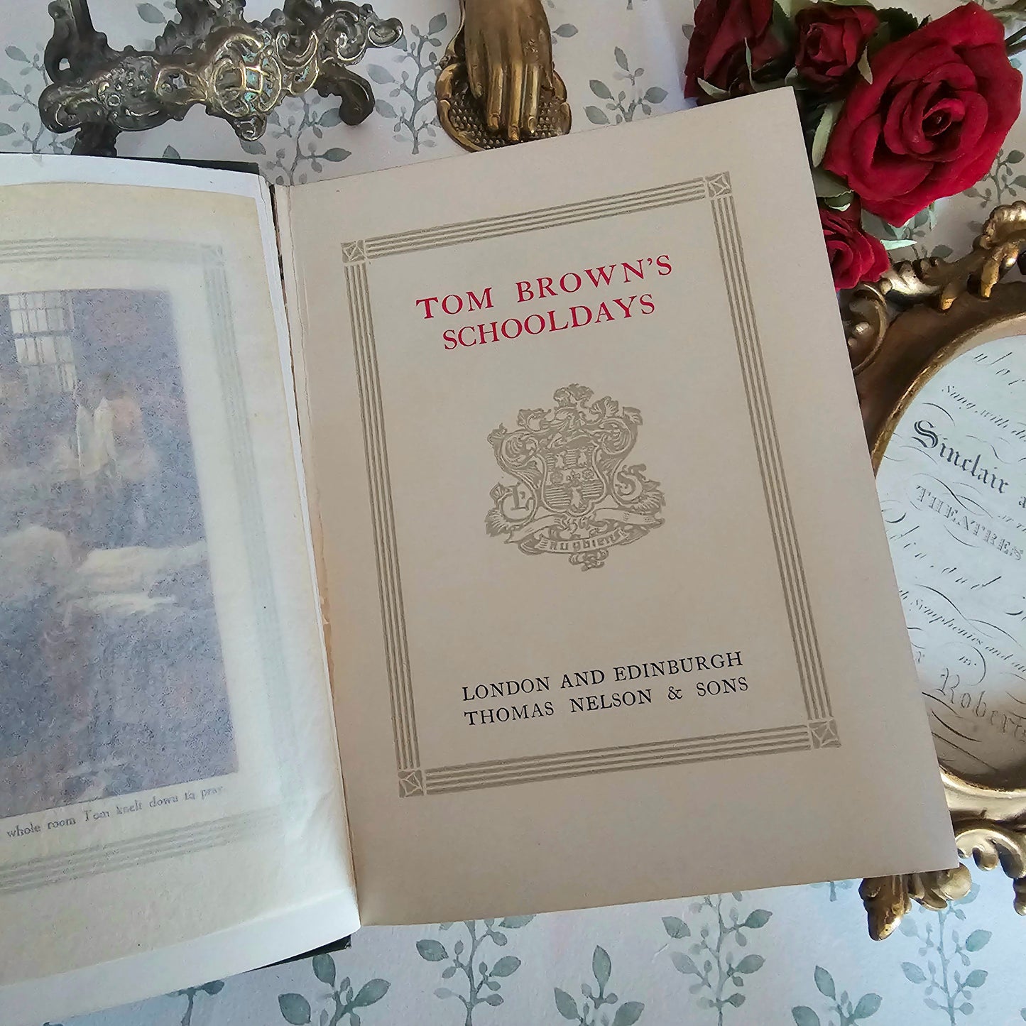 1913 Tom Brown's Schooldays - Illustrated Antique Book